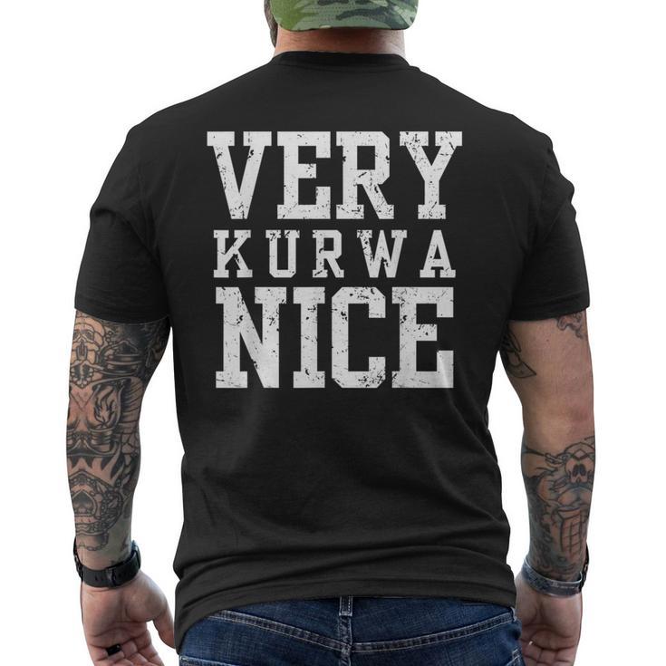 Very Kurwa Nice Poland Polska Polskieery Nice T-Shirt mit Rückendruck