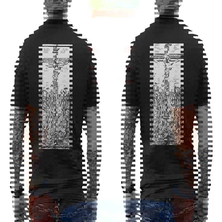 La Crucifixion Du Christ Grec Orthodoxe Russe T-shirt imprimé au dos