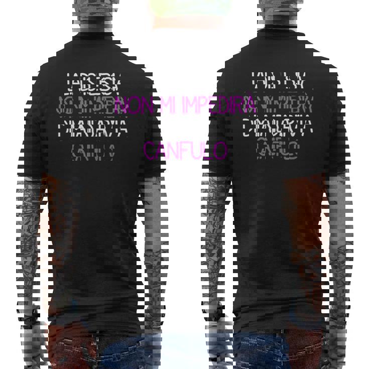 La Dislessia Non Mi Impedirà Di Mandarvi A Canfulo Meme T-shirt da uomo con stampa posteriore