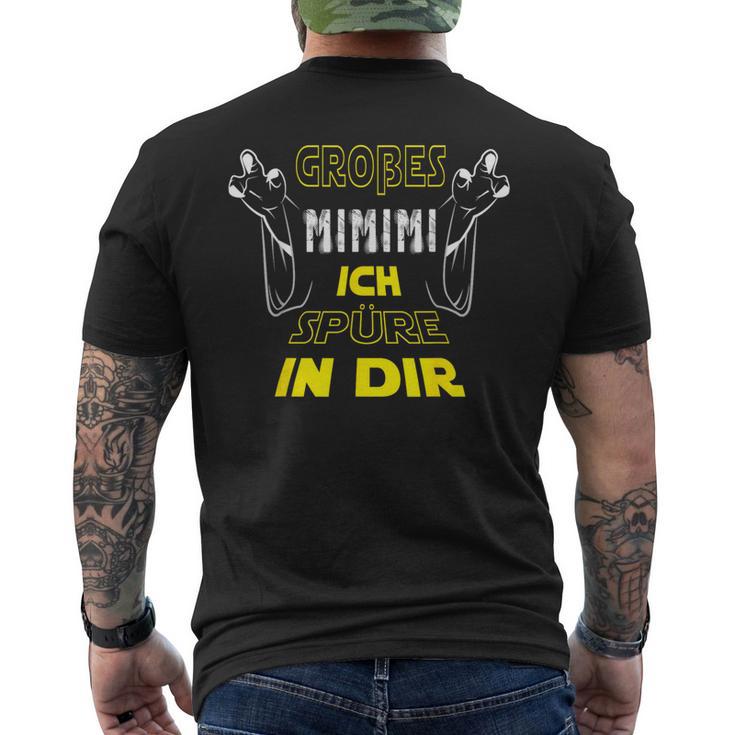 Large Mimimi Ich Spüre In Dir Mimimi Slogan T-Shirt mit Rückendruck