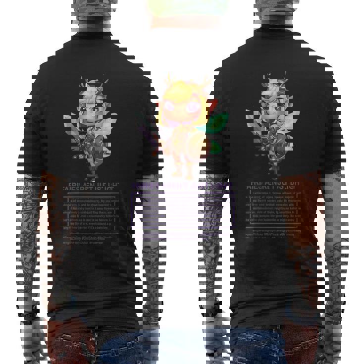 Las Hadas No Son Solo Luz Diseño Para Gamers Cuello Camiseta Hombre Estampado Espalda