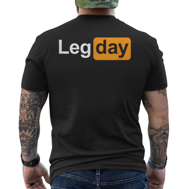 Leg Day Squats T-Shirt mit Rückendruck