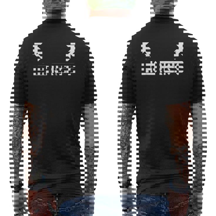 Leg Rests T-shirt da uomo con stampa posteriore