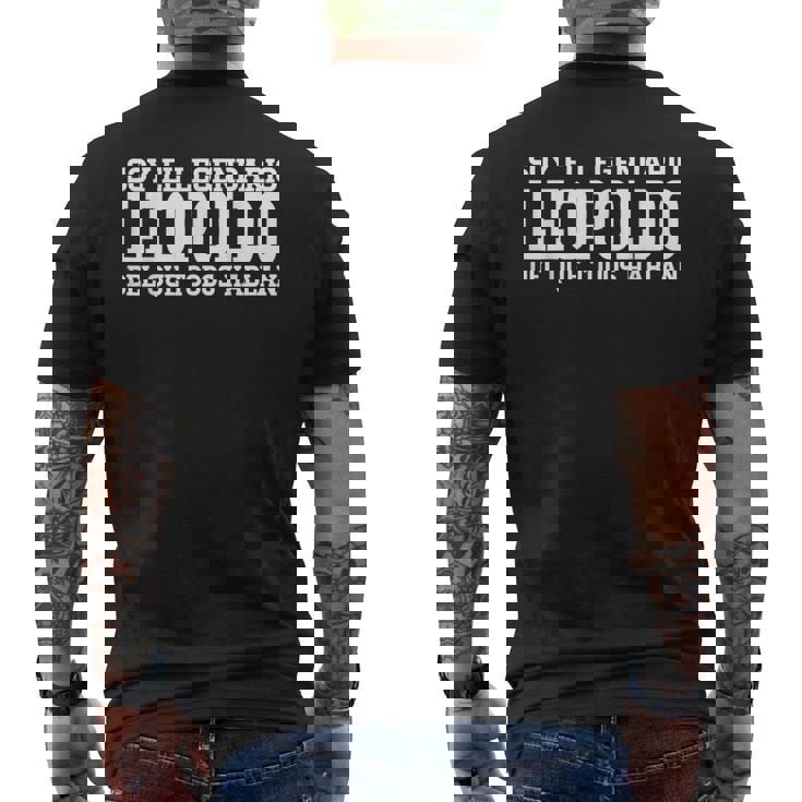 Leopoldo Nombre Gracioso Diciendo Leopoldo Camiseta Hombre Estampado Espalda