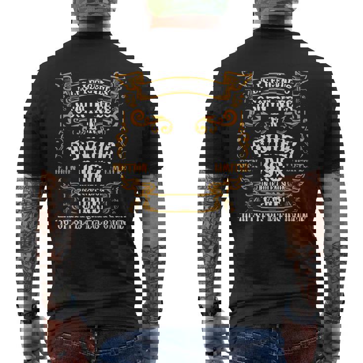 Les Legendes Sont Nees En Fevrier 1963 60E Anniversaire Homme T-shirt imprimé au dos