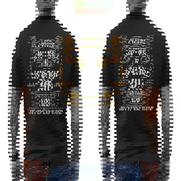 Les Legendes Sont Nees En Novembre 2005 18Th Birthday Men T-shirt imprimé au dos