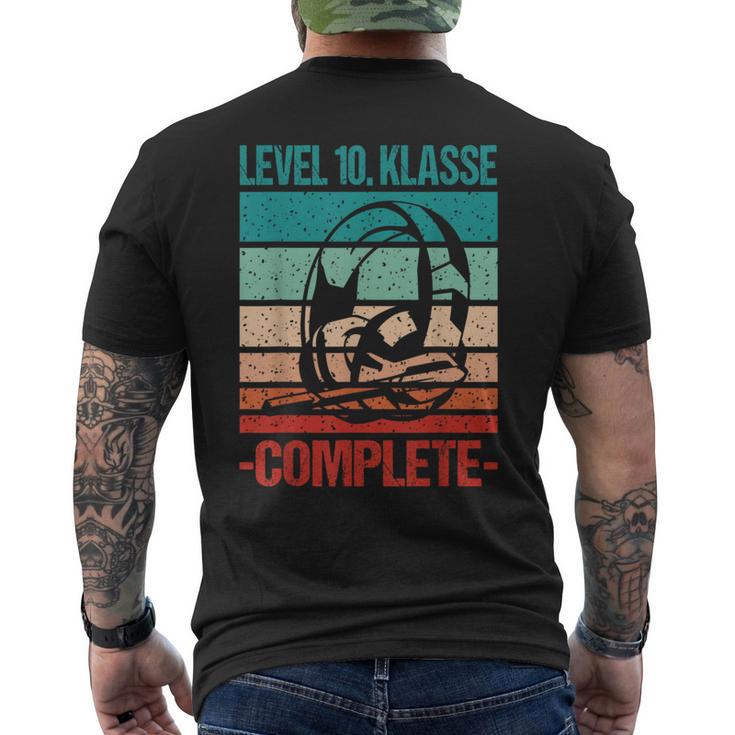 Level 10 Class Complete School Exam Bestanden Graduation S T-Shirt mit Rückendruck