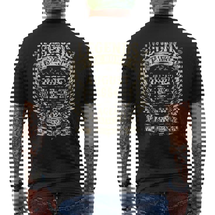 Leyendas Nacieron En 1964 Regalos De 60 Cumpleaños Para Hombres Agosto Camiseta Hombre Estampado Espalda