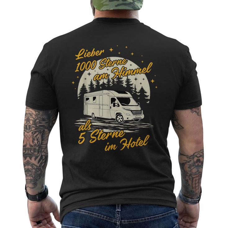 Lieber 1000 Sterne Am Himmel Caravan Camper Motorhome T-Shirt mit Rückendruck