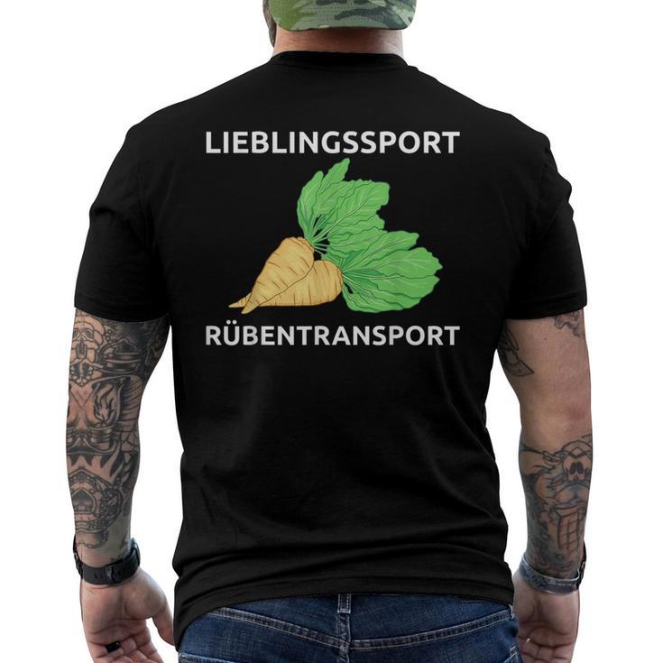 Lieblingssport Rübransport T-Shirt mit Rückendruck