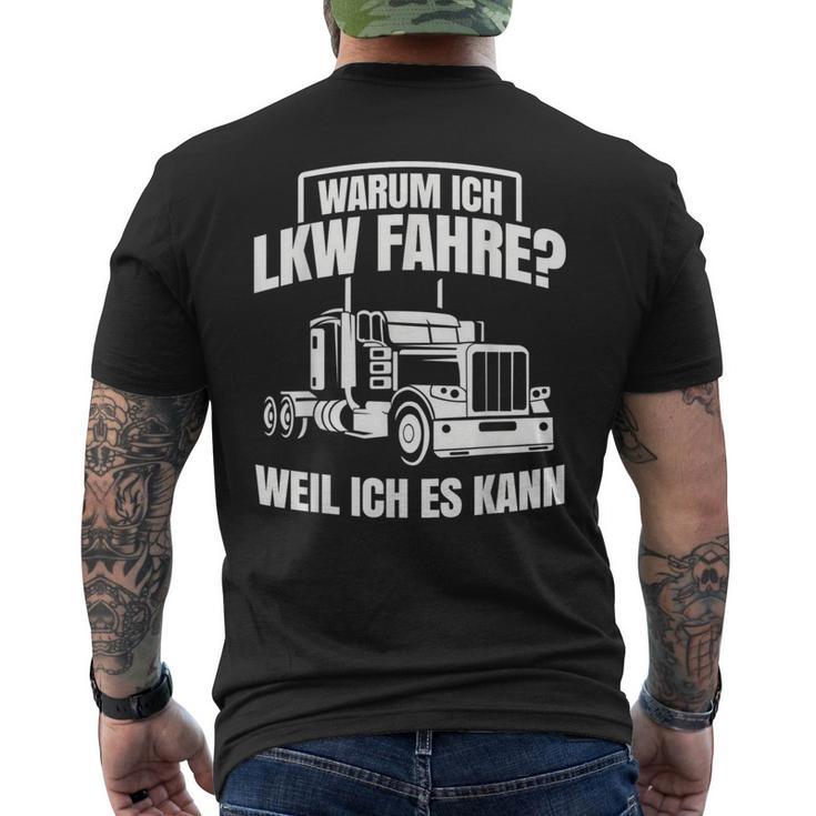 Lorry Driver Trucker Lorry Forwarding T-Shirt mit Rückendruck