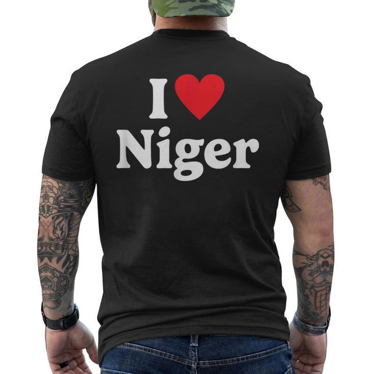 I Love Niger T-Shirt mit Rückendruck