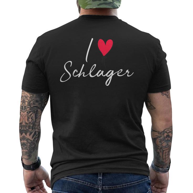 I Love Schlager T-Shirt mit Rückendruck