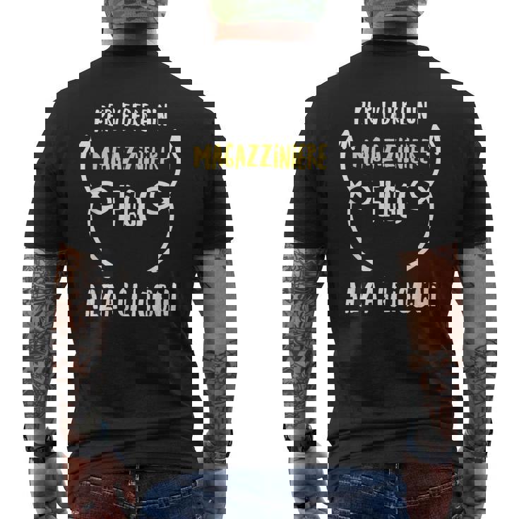 Magazziniere Maglia Con Testo Divertente Uomo T-shirt da uomo con stampa posteriore