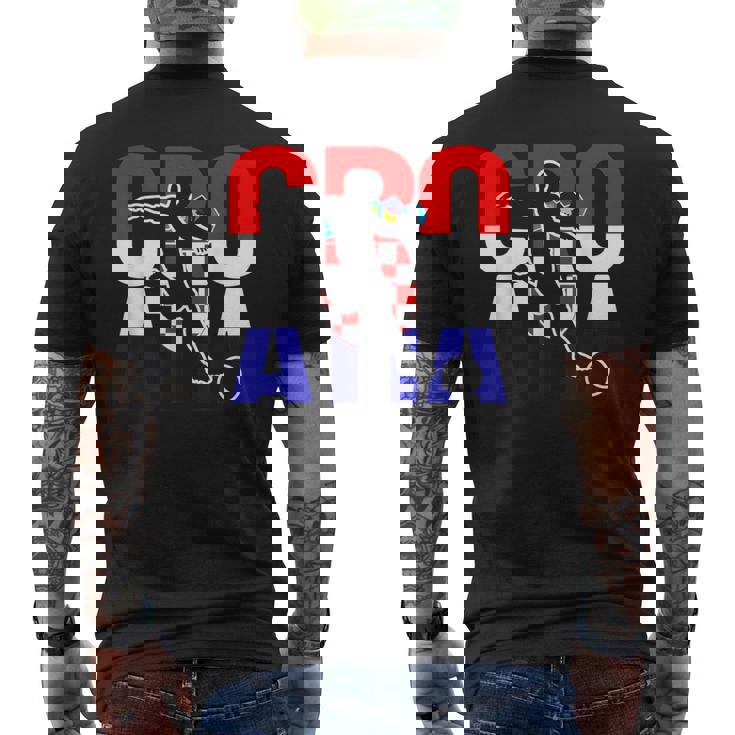 Maglia Da Calcio Della Croazia Tifosi E Giocatori Della Croazia T-shirt da uomo con stampa posteriore