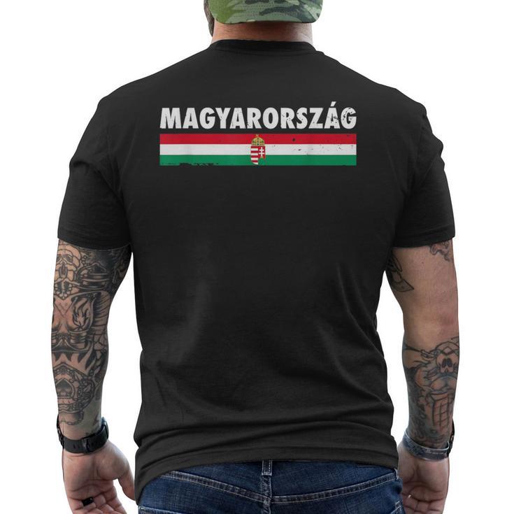 Magyarország Hungaryintage Hungarian Flag Hungarian T-Shirt mit Rückendruck