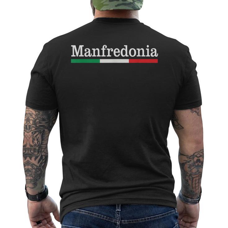 Manfredonia Città Italiana Bandiera Italia T-Shirt mit Rückendruck