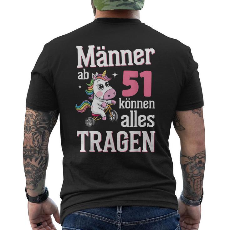 Männer Ab 51 Kann Alles Tragen 51St Birthday T-Shirt mit Rückendruck