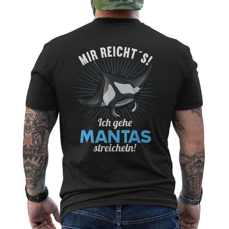 Manta Mir Reichts Ich Gehe Mantas Strokeling T-Shirt mit Rückendruck