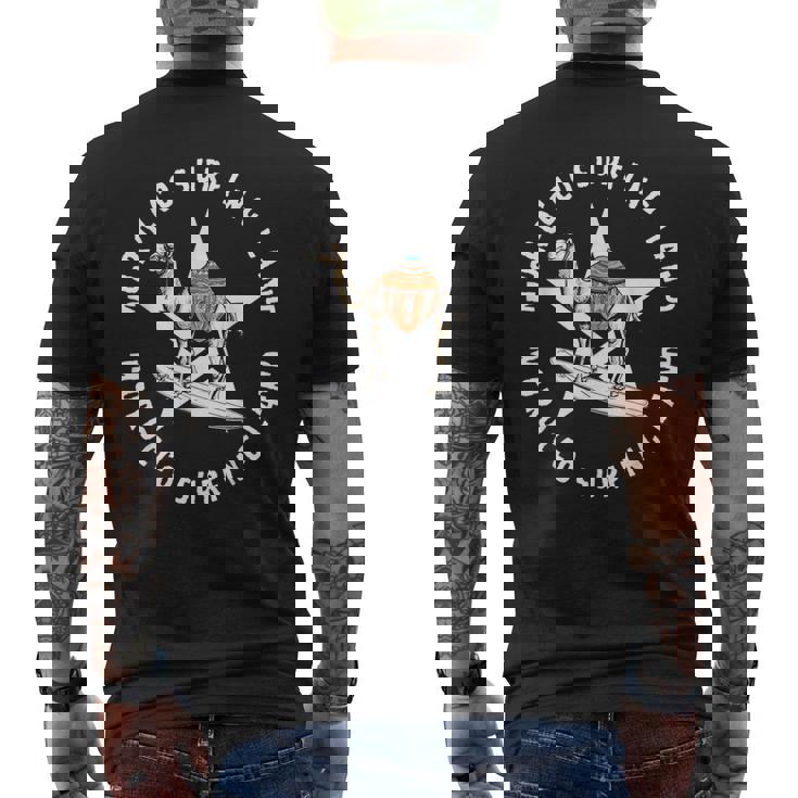 Maroc Land Of Surf Planche De Surf Camel T-shirt imprimé au dos