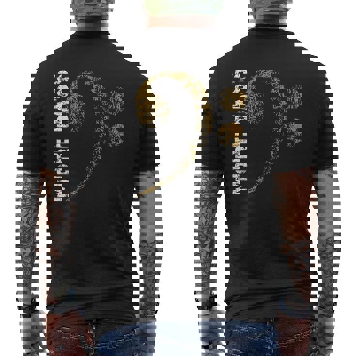 Más Bajos Clave De Sol Contrabajo Camiseta Hombre Estampado Espalda