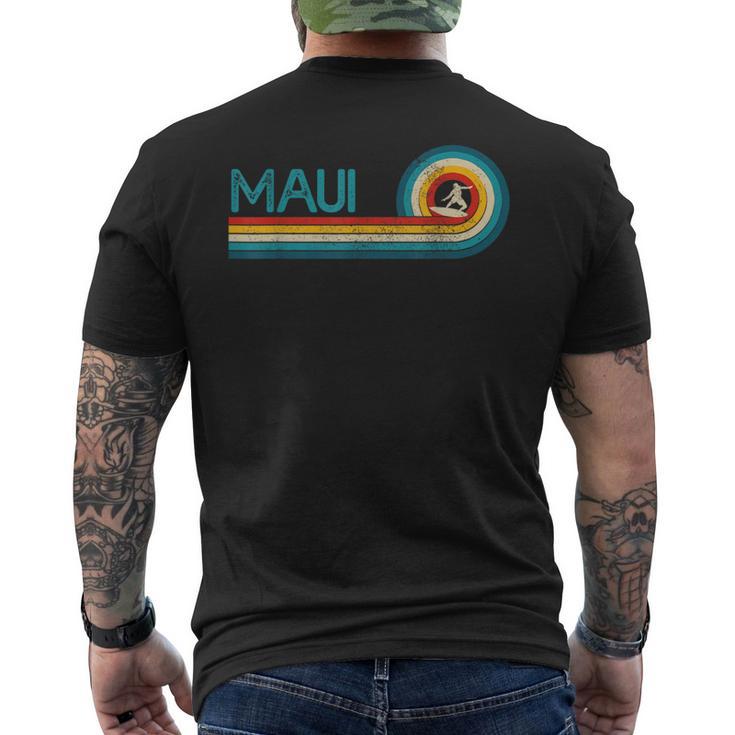 Maui Hawaiiintage Surfer Souvenir Surf T-Shirt mit Rückendruck