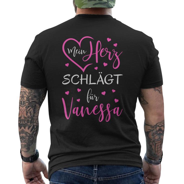 Mein Herz Schlägt Füranessa I Love I Loveanessa T-Shirt mit Rückendruck