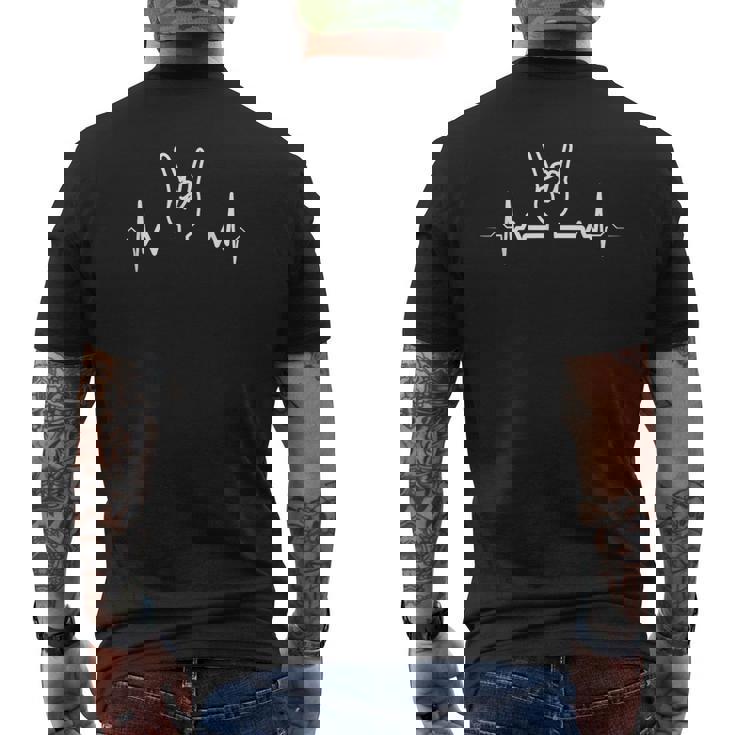 Metallo Battito Cardiaco Rock & Roll Testa Metallo Festival T-shirt da uomo con stampa posteriore