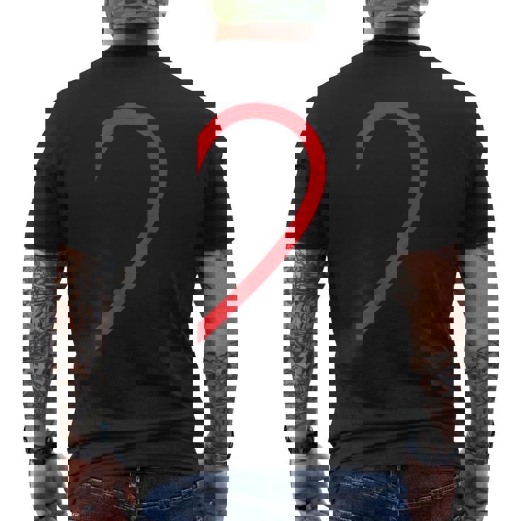 Mezzo Cuore Destro Lato Amore Coppia Camisa Pareja Ropa T-shirt da uomo con stampa posteriore