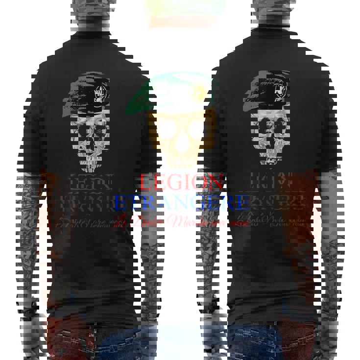 Militare Francese Army Etrangere Trupp Con Scritta In Lingua Tedesca T-shirt da uomo con stampa posteriore