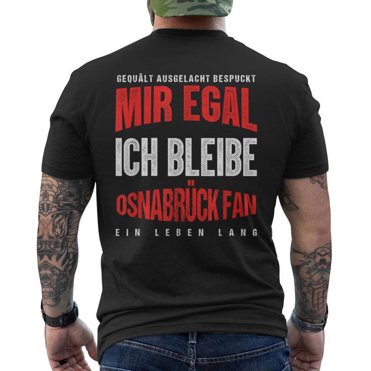 Mir Egal Ich Bleibe Osnabrück Fan Football Fan Club T-Shirt mit Rückendruck