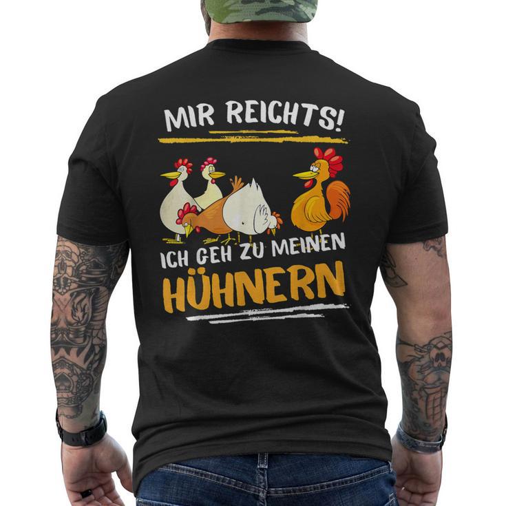 Mir Rechts Ich Gehh Zu Meine Hhnern Mir Rechts Ich Gehh T-Shirt mit Rückendruck