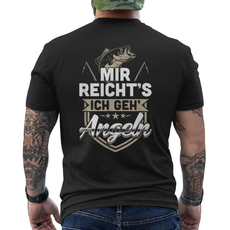 Mir Reichts Ich Geh Fishing T-Shirt mit Rückendruck