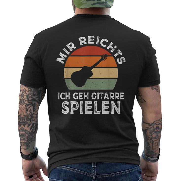 Mir Reichts Ich Geh Gitarre Spielenintage Retro T-Shirt mit Rückendruck