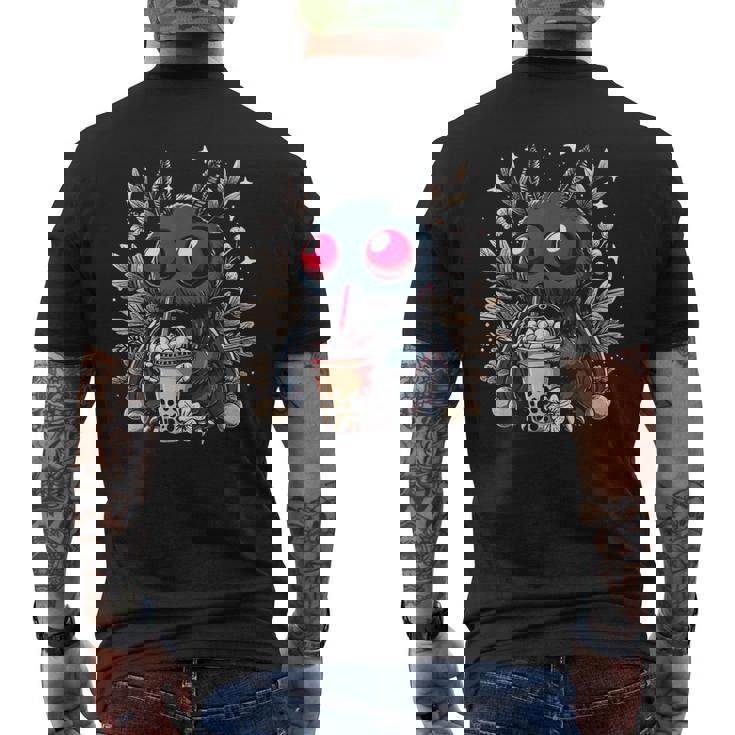 Mothman Bubble Tea Kawaii Boba Tea Men's T-shirt Back Print