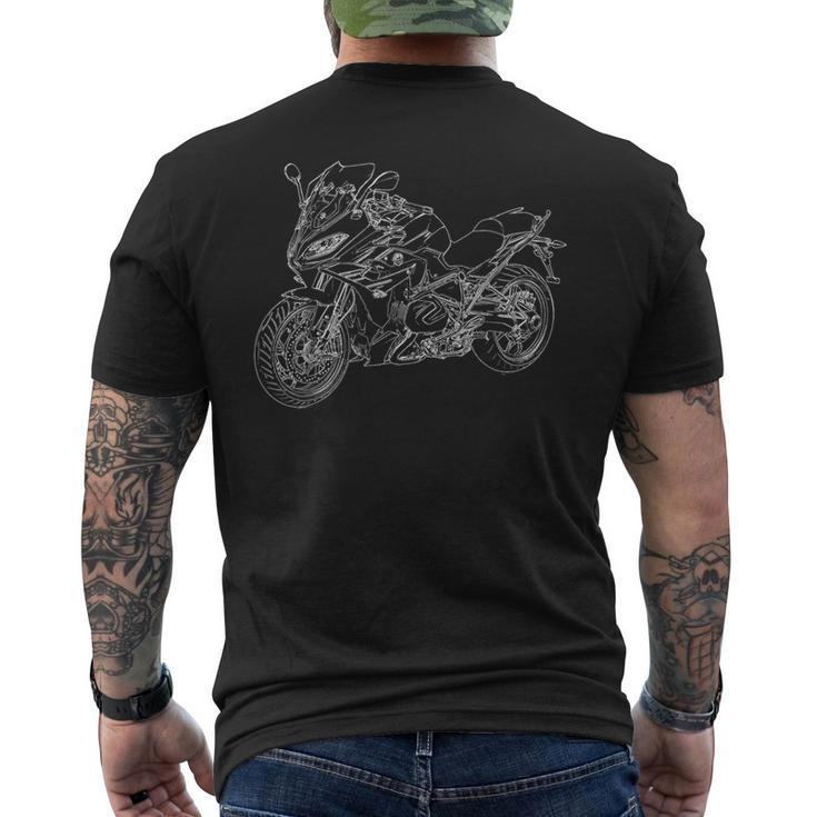 Motorcycle Portrait R 1250 Rs T-Shirt mit Rückendruck