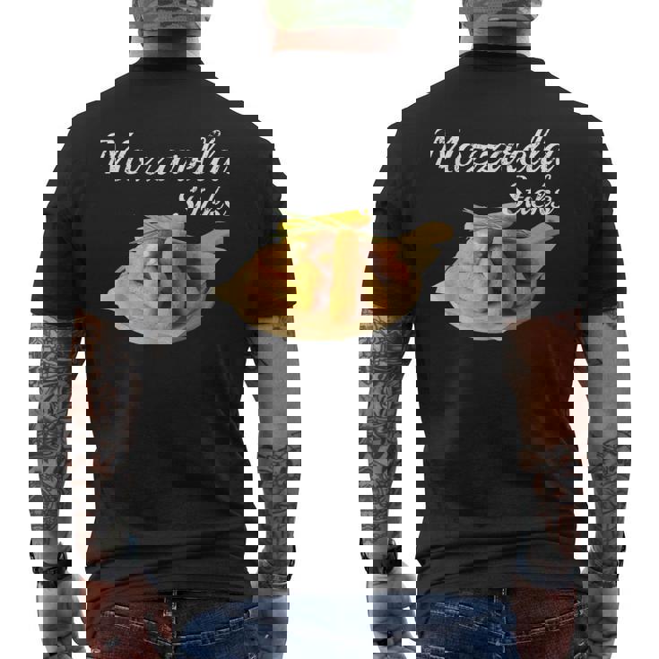 Mozzarella Sticks 90'S Mozzarella Stick Bread Meme Men's T-shirt Back Print Mozzarella Sticks 90'S Mozzarella Stick Bread Meme Men's T-shirt Back Print