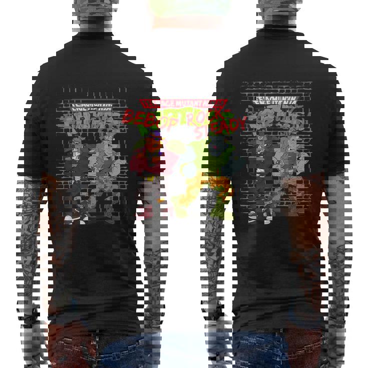 Nage Mutant Ninja Turtles Bebop & Rocksteadyintage Shot T-shirt da uomo con stampa posteriore