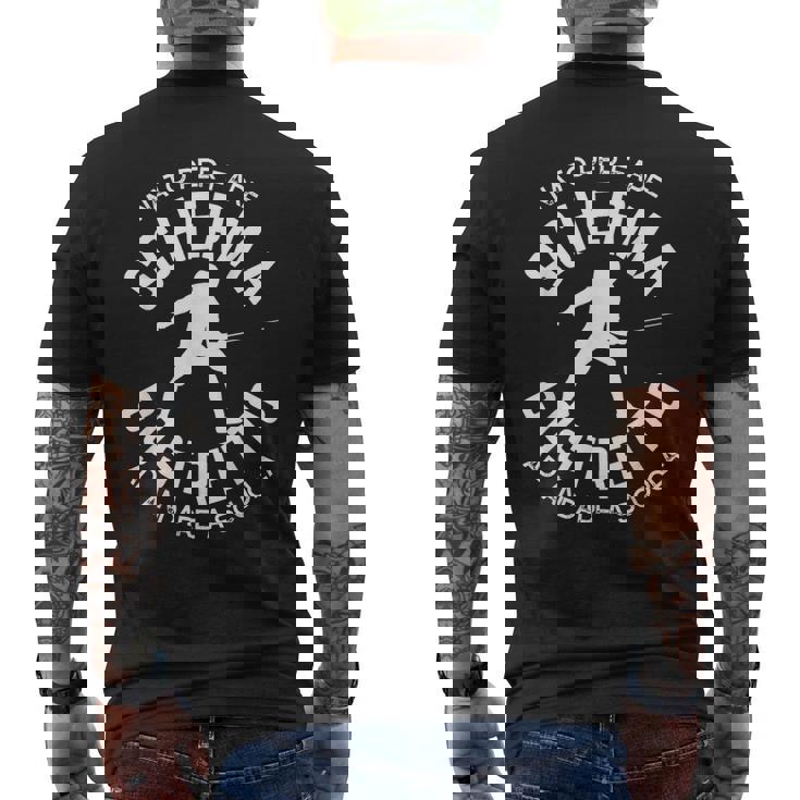 Nato Per Fare Scherma Schermidore Divertente Ragazzo T-shirt da uomo con stampa posteriore