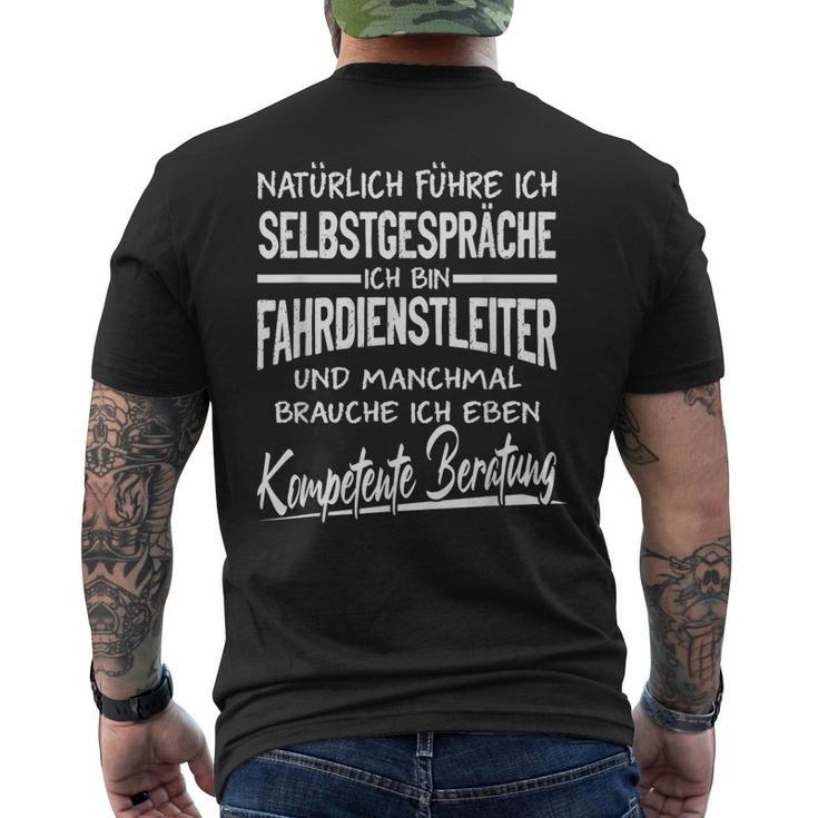 Natürlich Führ Ich Selbstpräche Driving Service Manager T-Shirt mit Rückendruck