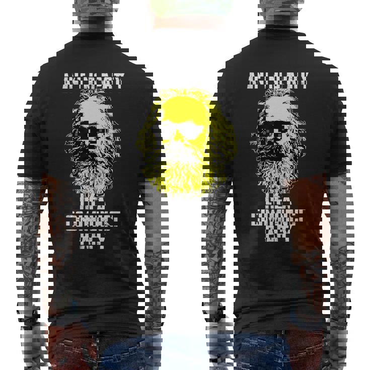 Ne Pas Faire De Fête Comme Une Fête Communist – Karl Marx Meme T-shirt imprimé au dos