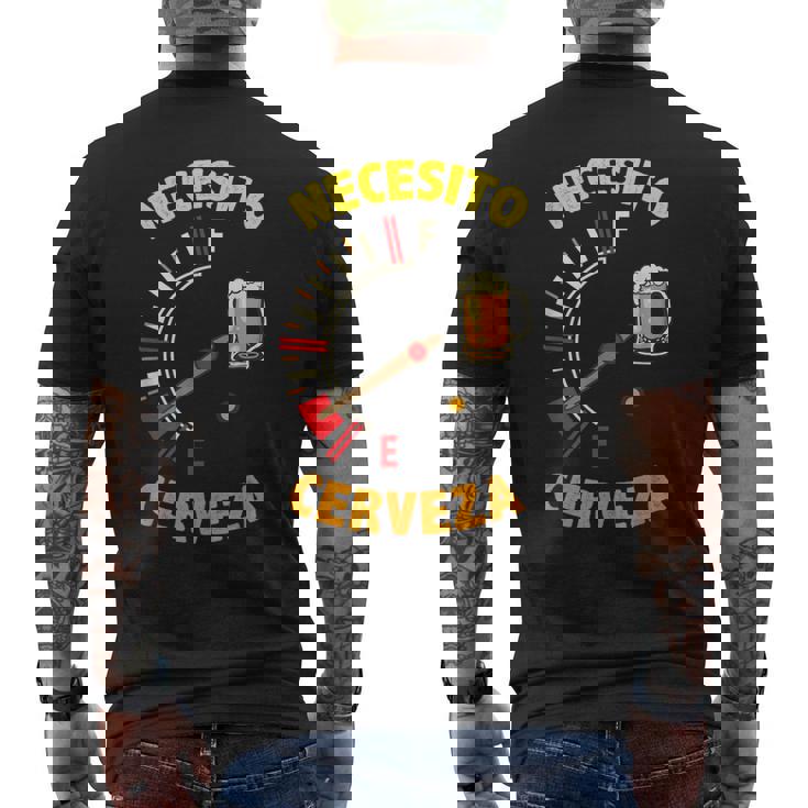 Necesito Cerveza Depósitoacío Graciosa Cerveza Camiseta Hombre Estampado Espalda