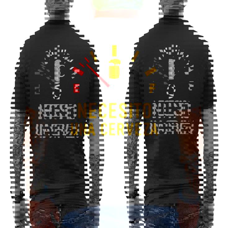 Necesito Una Cerveza Divertido Bebiendo Medidor De Cerveza Camiseta Hombre Estampado Espalda
