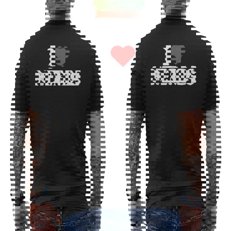 Nerds I Heart Nerds I Love Nerds Men's T-shirt Back Print