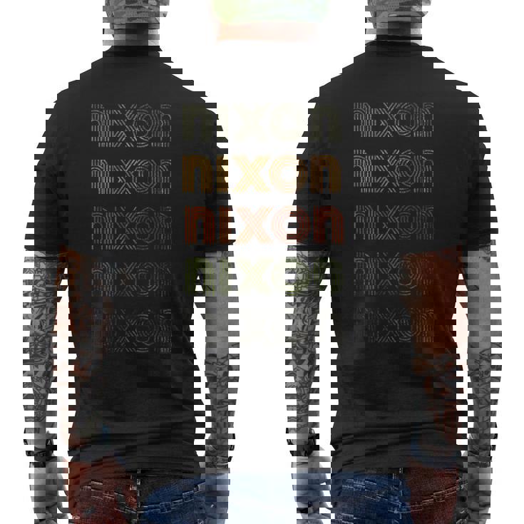 Nixon Corazón Amor Estilo GrungeVintage Negro Nixon Camiseta Hombre Estampado Espalda