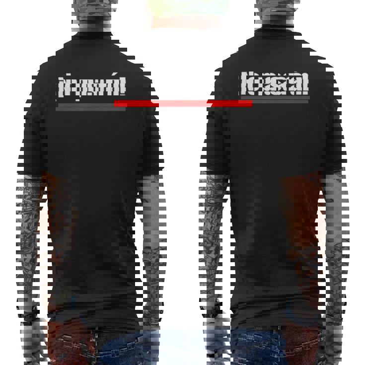 No Pasaran Démocratie Démocratie Droits D'interrogation T-shirt imprimé au dos