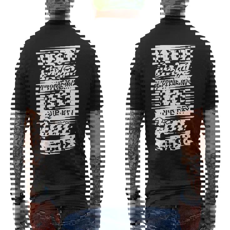 Nobody Is Perfect But If You Were Born In 1963 You're Pretty Damn Close Men's T-shirt Back Print