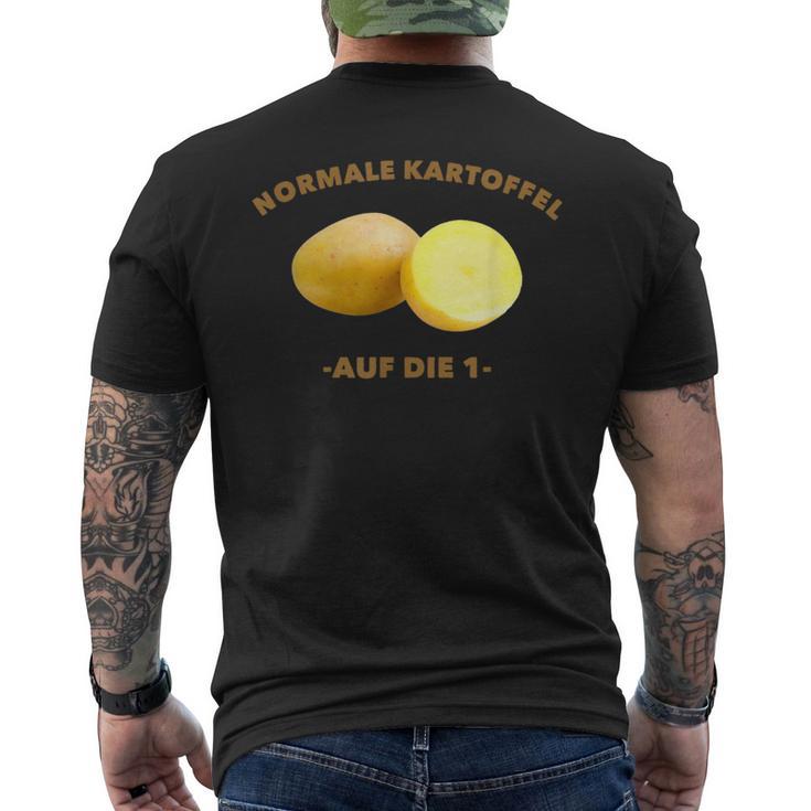 Normal Potatoes On Die 1 Meme T-Shirt mit Rückendruck