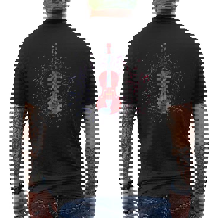 Note Musicali Regalo Periolinistas Musica Classicaiolino T-shirt da uomo con stampa posteriore