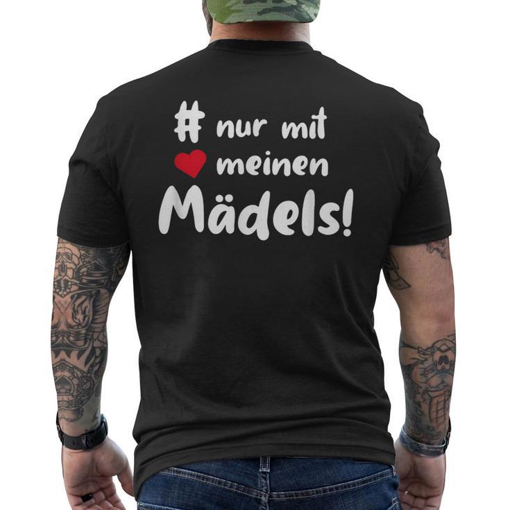 Nur Mit Meine Mädels Stammtischerein Clique Group T-Shirt mit Rückendruck